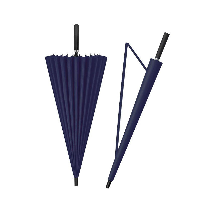 天玮伞业（Tianwei umbrella） 24骨自动纤维骨 展开115*130cm 大号自动直杆雨伞 藏青色（单位：把）