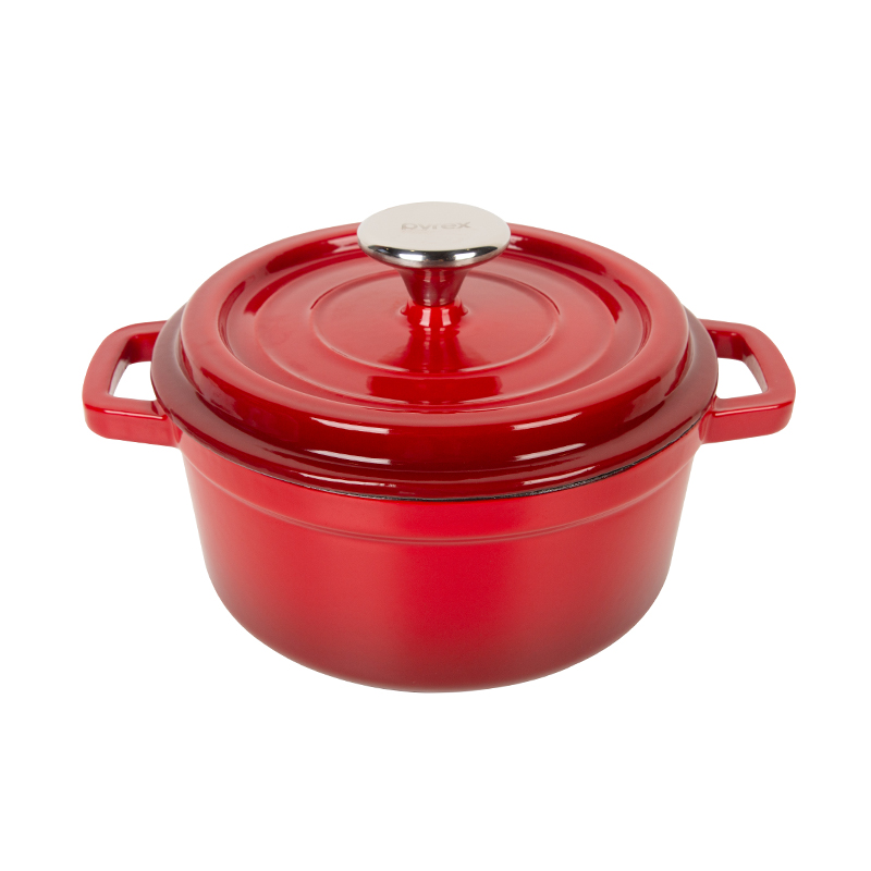 PYREX PX-SCYC18/HP 18cm 釉彩珐琅锅  红色（单位：套）