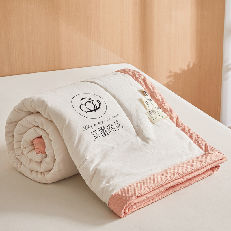樵纪 棉白 午休被 软糯糯水洗棉棉花夏被 110x150cm 玉色（单位：床）