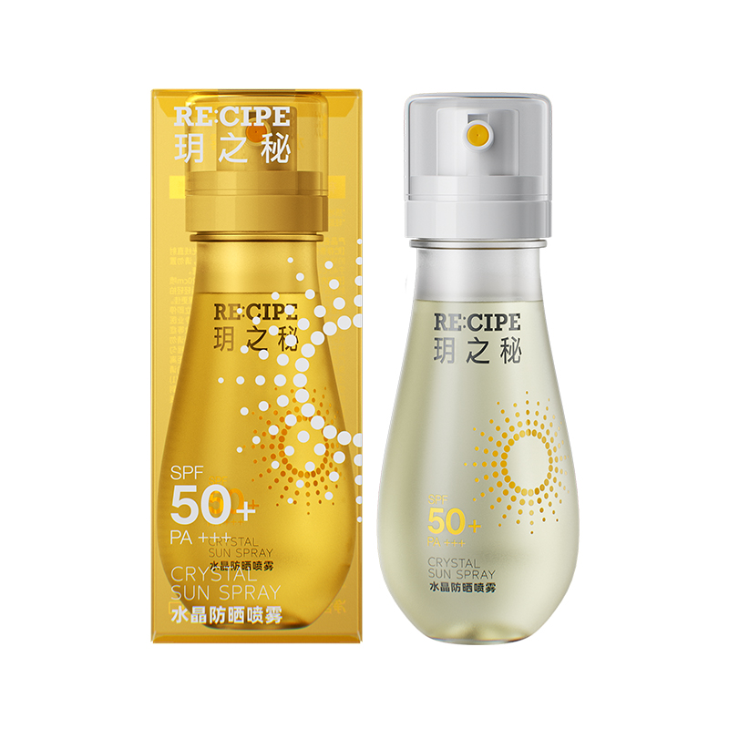 玥之秘（RE:CIPE） 水晶防晒喷雾 88ml 隔离 清爽 持久  玫瑰金（单位：瓶）