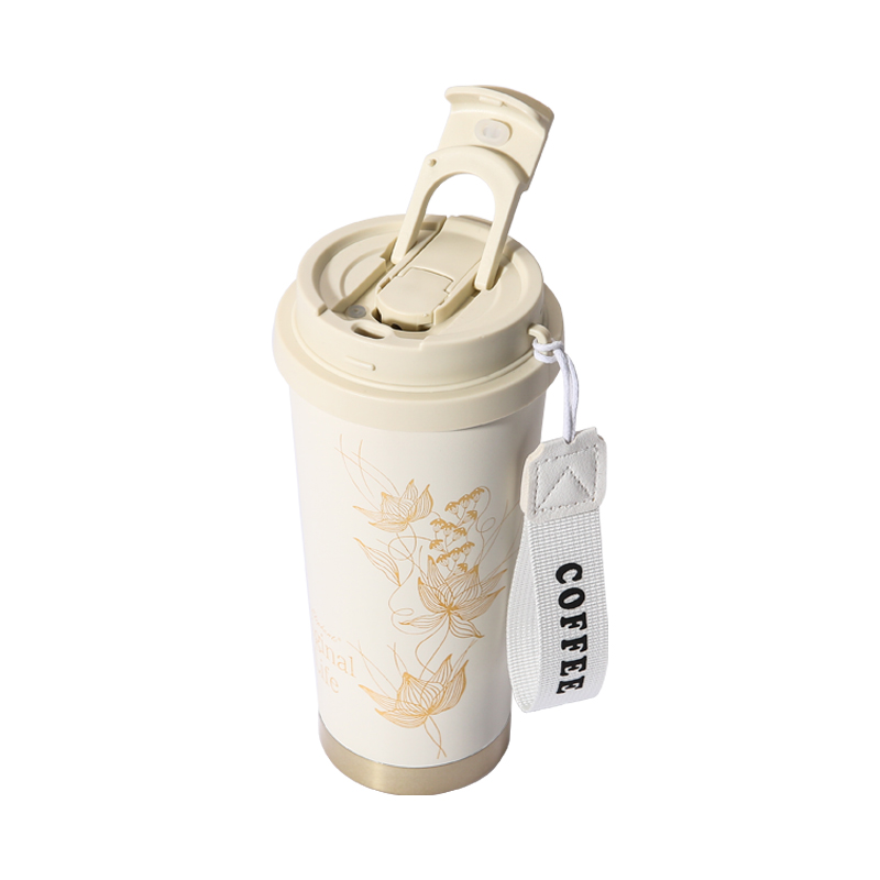 火象（Fire elephants） HXB- BW196 550ml 荷塘月色咖啡杯 白色（单位：个）