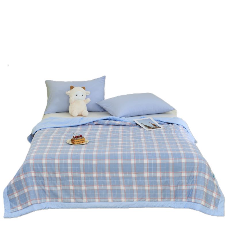 罗曼罗兰（ROMROL） 夏日清风 200*230cm 大豆水洗夏被  水蓝色（单位：床）