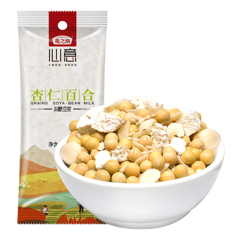 燕之坊 杏仁百合五谷豆浆 80g 家用早餐袋装 白色（单位：袋）