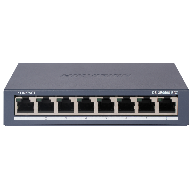 海康威视（HIKVISION） DS-3E0508-E 8口千兆 8口千兆交换机  铁灰色（单位：台）