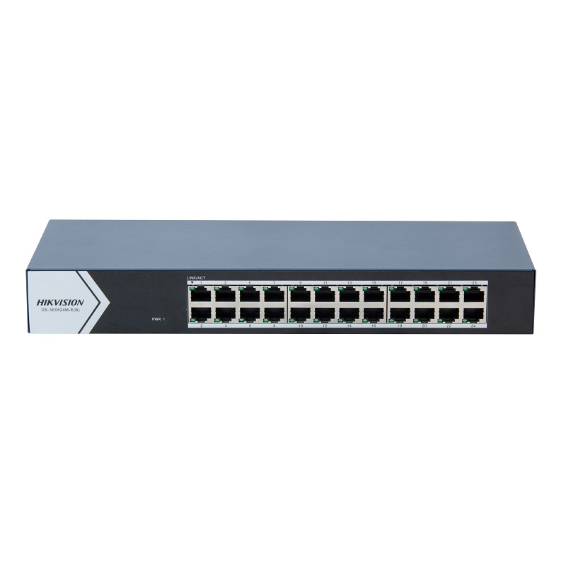 海康威视（HIKVISION） DS-3E0524-E 24口千兆 24口千兆交换机  铁灰色（单位：台）