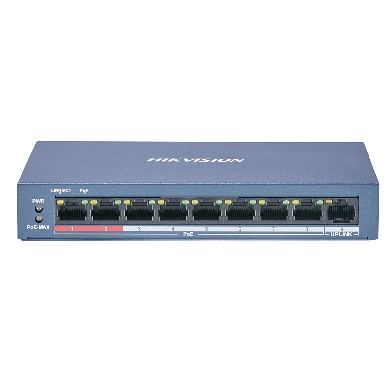 海康威视（HIKVISION） DS-3E0109P-E 9口poe 9口poe交换机  铁灰色（单位：台）