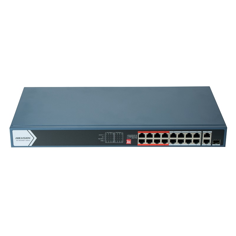 海康威视（HIKVISION） DS-3E0318SP-130W-E 18口poe 18口poe交换机  铁灰色（单位：台）