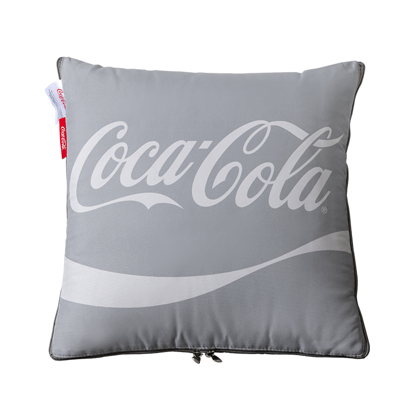 可口可乐（Coca-Cola） COCA23-B0031 45*45cm 味经典-抱枕被  灰色（单位：个）