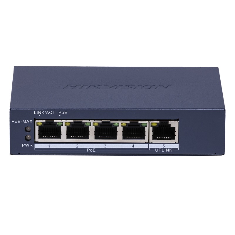 海康威视（HIKVISION） DS-3E0505P-E 5口poe 5口poe交换机  铁灰色（单位：台）