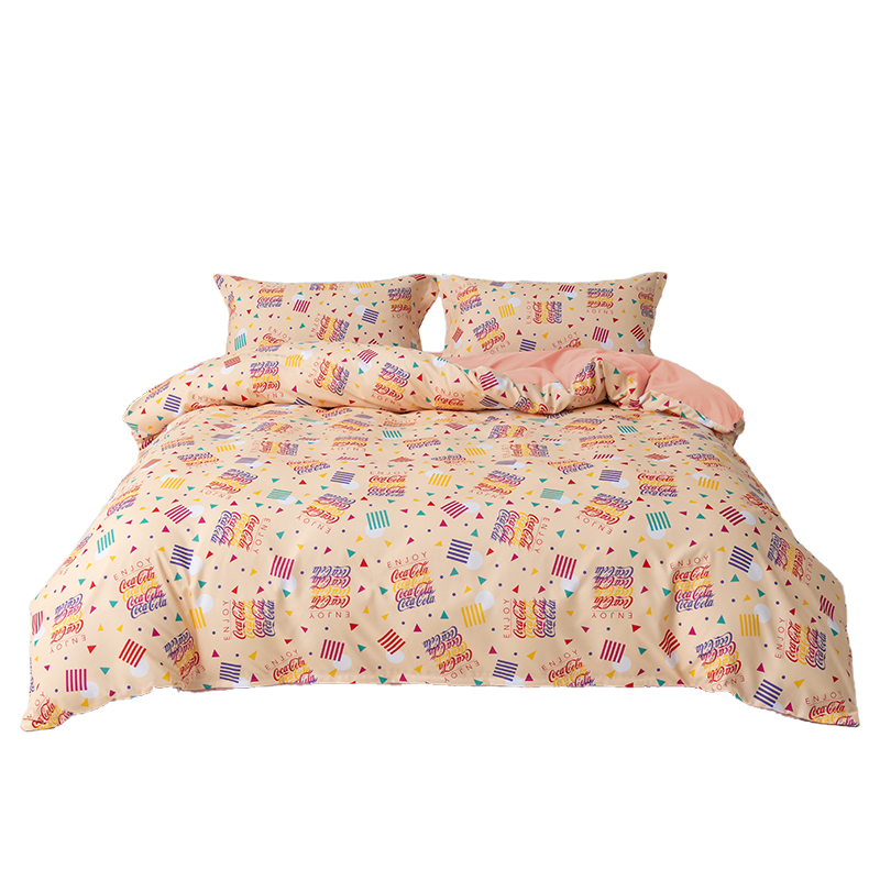 可口可乐（Coca-Cola） BM-TJ-WX0001-1 200*230cm 彩色系列双面四件套 繁花似锦（单位：套）