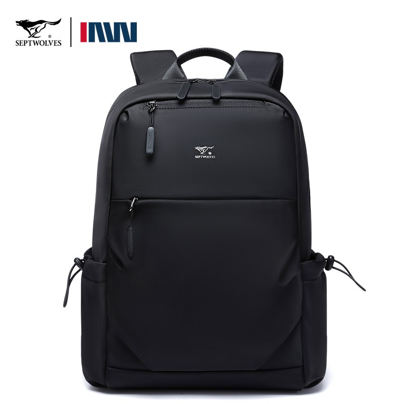七匹狼（SEPTWOLVES） CD021669-1 300x170x430mm 双肩包男士休闲商务背 黑色（单位：个）