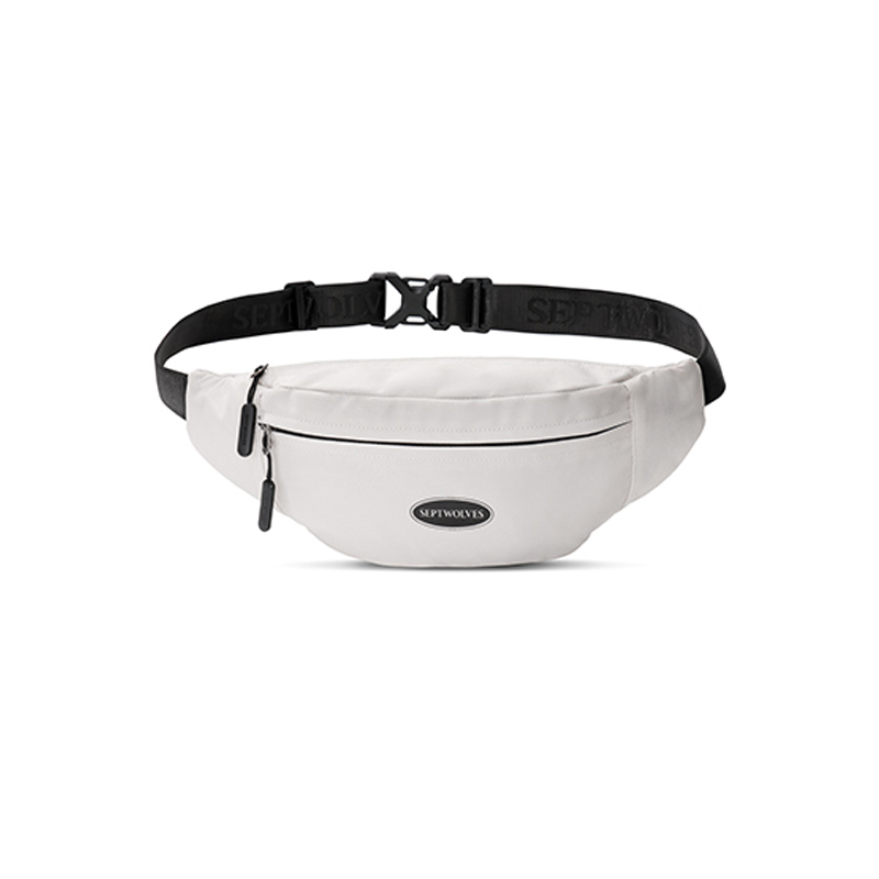 七匹狼（SEPTWOLVES） CD121712-1 400x90x160mm 斜挎包大容量胸包 米白色（单位：个）