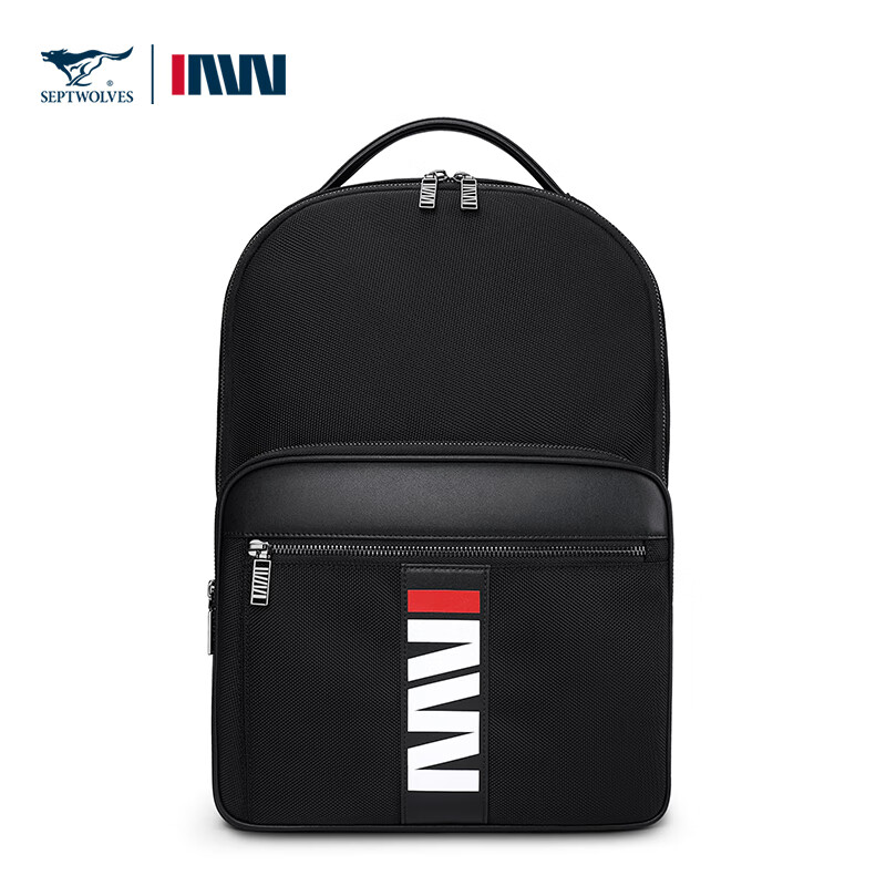 七匹狼（SEPTWOLVES） CA021687-1 310x155x410mm 双肩包大容量背包旅行 黑色（单位：个）