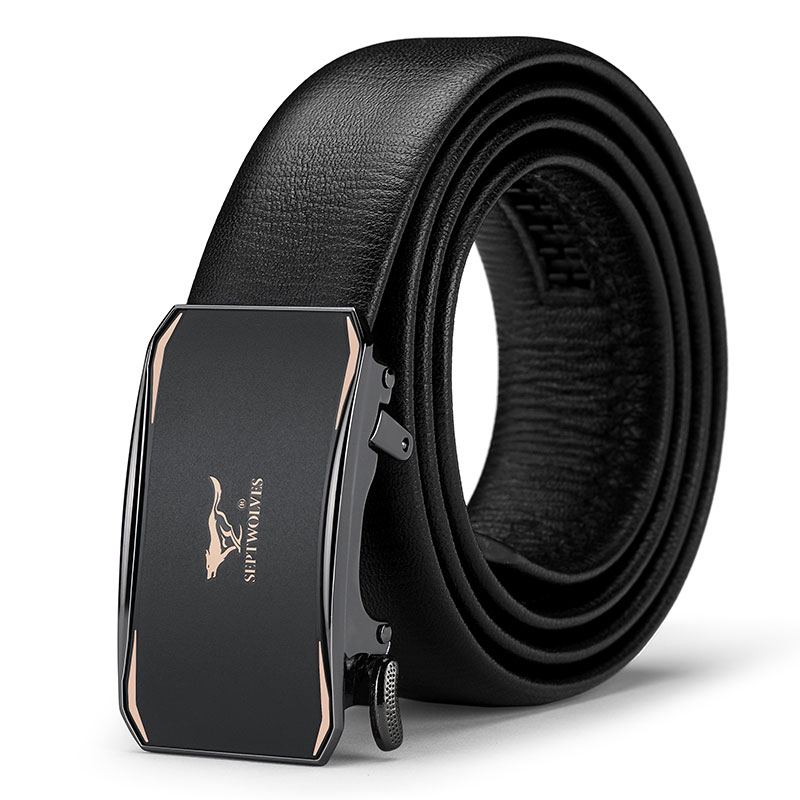 七匹狼（SEPTWOLVES） PD702137639 3.55cm 皮带自动扣腰带 黑色（单位：根）