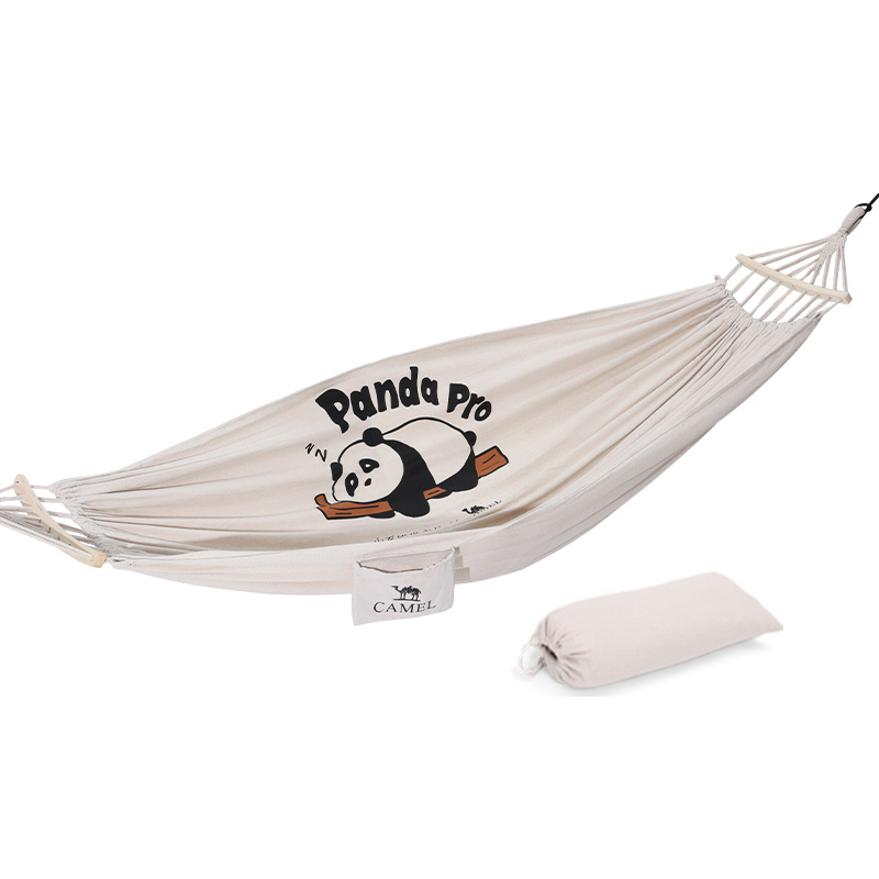 骆驼（CAMEL） 1142253006B 展开尺寸：190x150cm 萌宠熊猫帆布吊床 米白熊猫（单位：张）