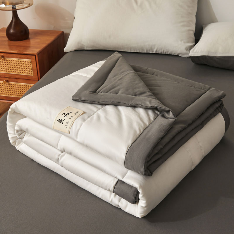 樵纪 皓月 午休被 双面全棉新疆棉花夏被 110x150cm 白色（单位：床）