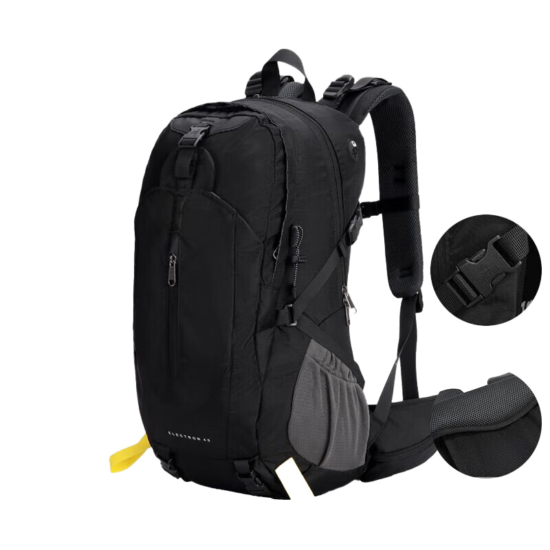 骆驼（CAMEL） A1W3QJ111A 重量1.24kg 户外徒步登山背包 经典黑（单位：个）