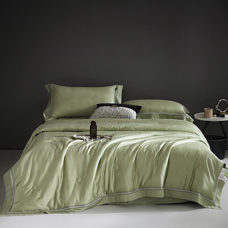 樵纪 青瓷 双人被 60支莱赛尔天丝夏被 200x230cm 绿色（单位：床）