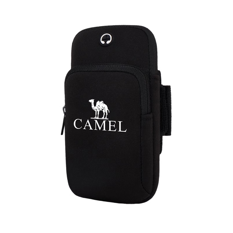 骆驼（CAMEL） 户外男女款运动手臂包 8W3AMT004A 80g 黑色（单位：个）