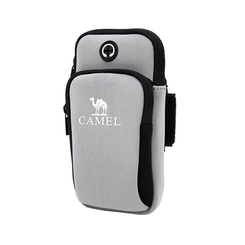 骆驼（CAMEL） 8W3AMT004A 重量约42g 户外男女款运动手臂包 浅灰色（单位：个）