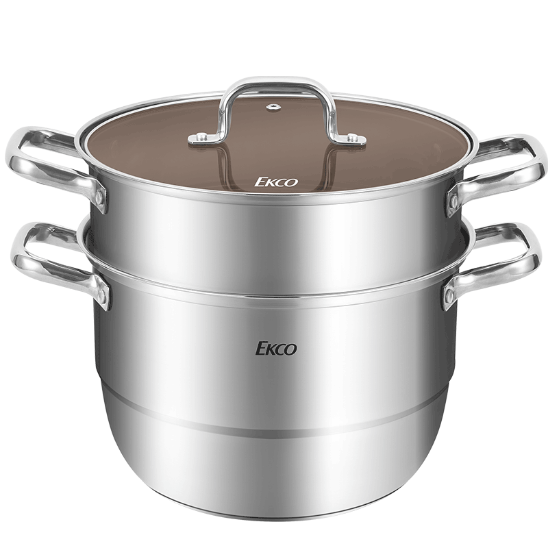 EKCO EK-ZJ02ZX/KZ 28CM 尊爵双层蒸锅 白色（单位：个）