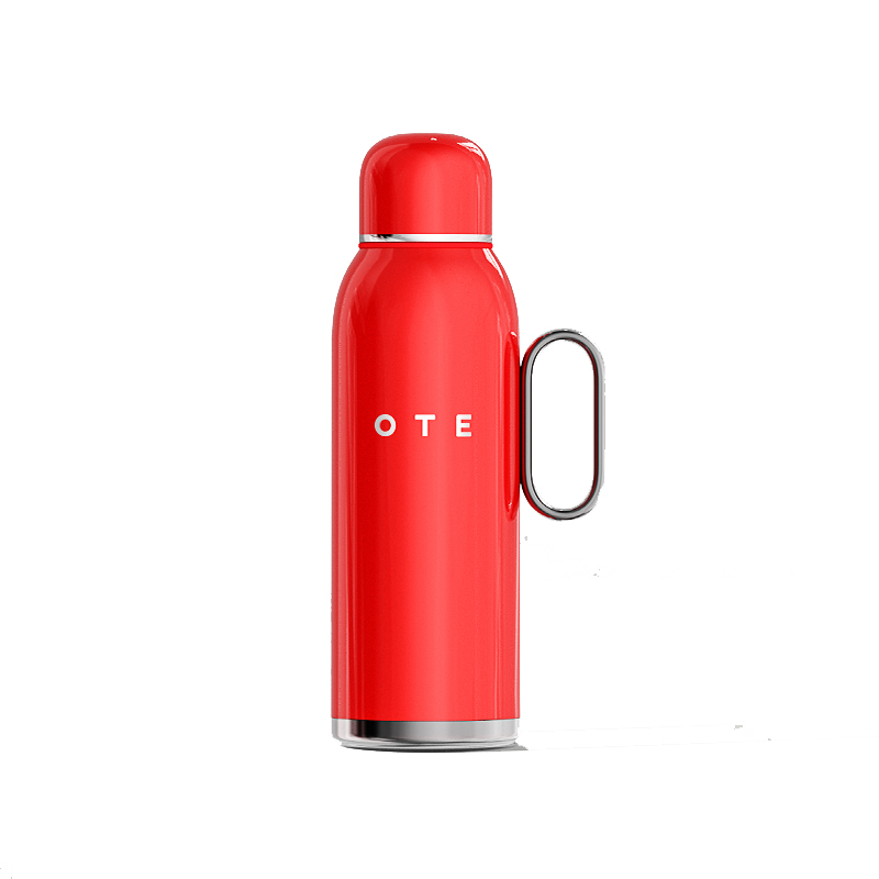 OTE Raincolor-V2 600ml 航空铝合金迷你保温壶  红色（单位：个）