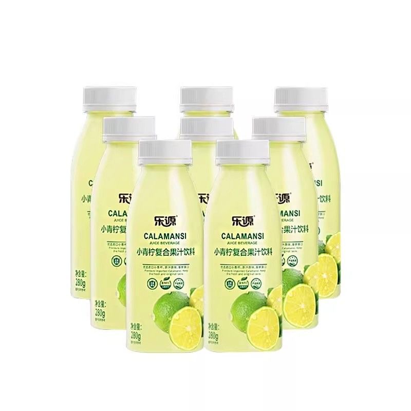 乐源 复合果汁 280g*8 小青柠复合果汁 绿色（单位：箱）