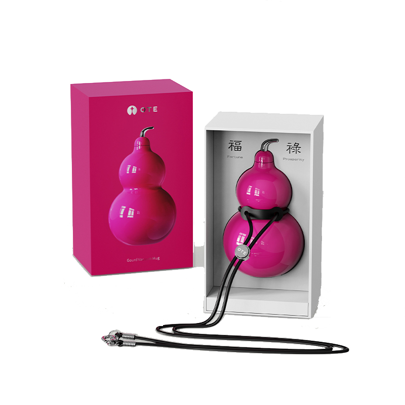 OTE Raincolor-W4 300ml 经典复古葫芦保温杯  星云粉（单位：个）