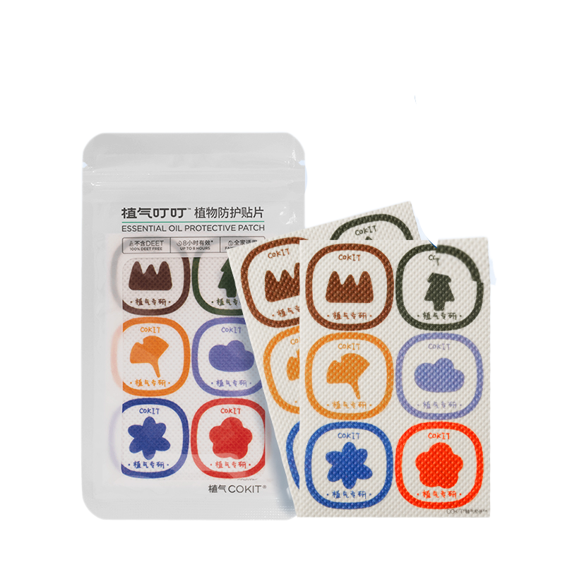 植气叮叮 驱蚊贴 12枚/1袋 植物防护贴片 混色（单位：袋）