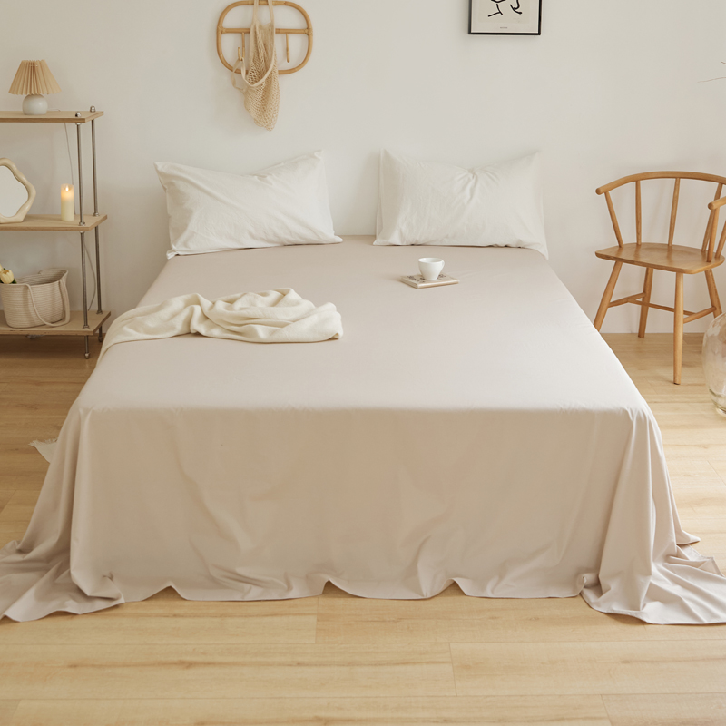 樵纪 13870 230x245cm 40支全棉水洗棉床单 裸色（单位：床）