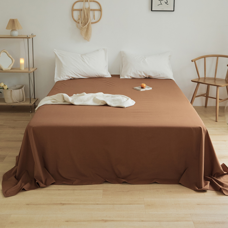 樵纪 13870 230x245cm 40支全棉水洗棉床单 摩卡色（单位：床）
