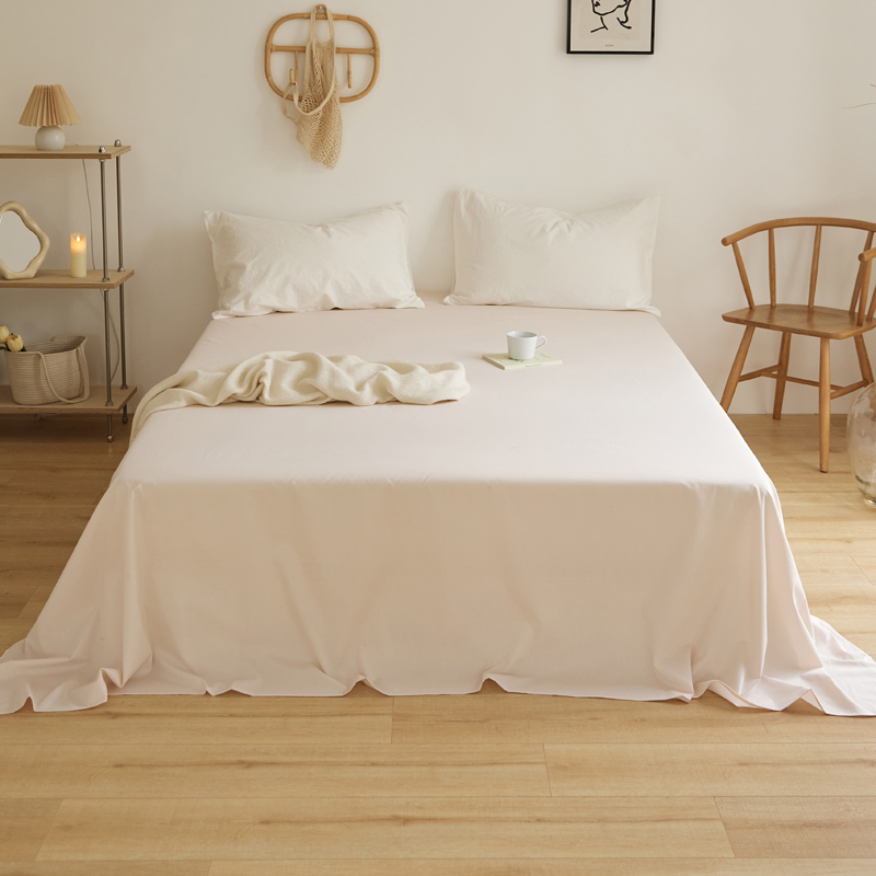 樵纪 13870 230x245cm 40支全棉水洗棉床单 玉色（单位：床）