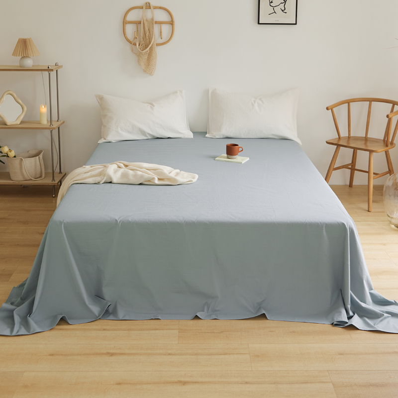 樵纪 13870 230x245cm 40支全棉水洗棉床单 蓝色（单位：床）