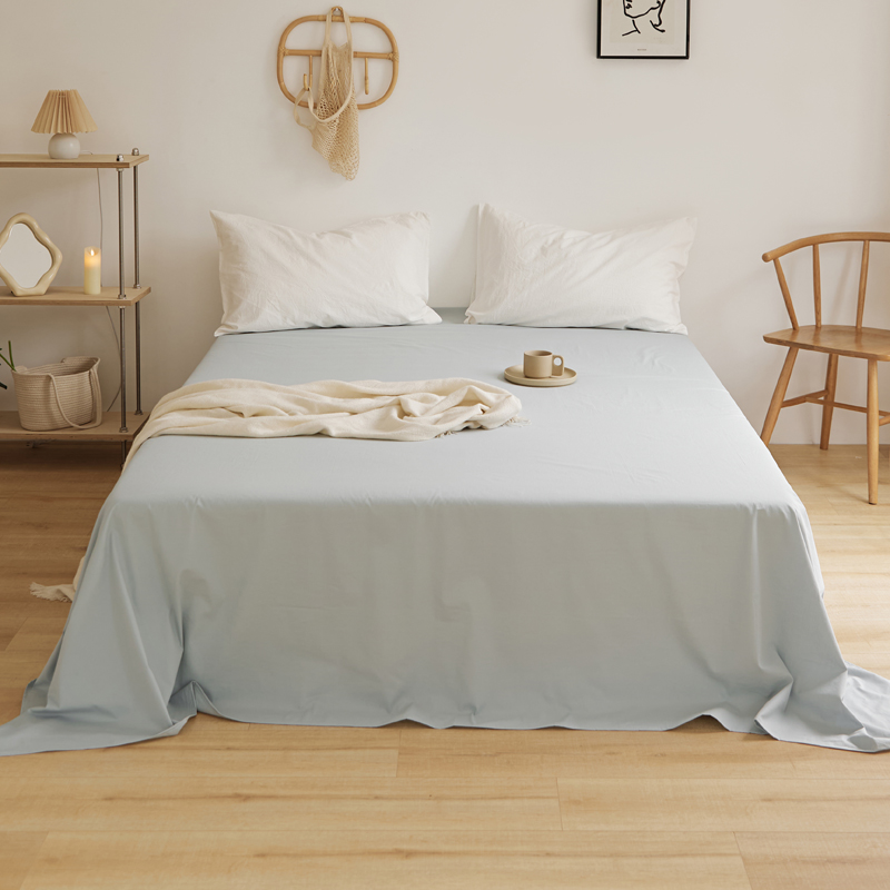 樵纪 13870 230x245cm 40支全棉水洗棉床单 蓝色（单位：床）