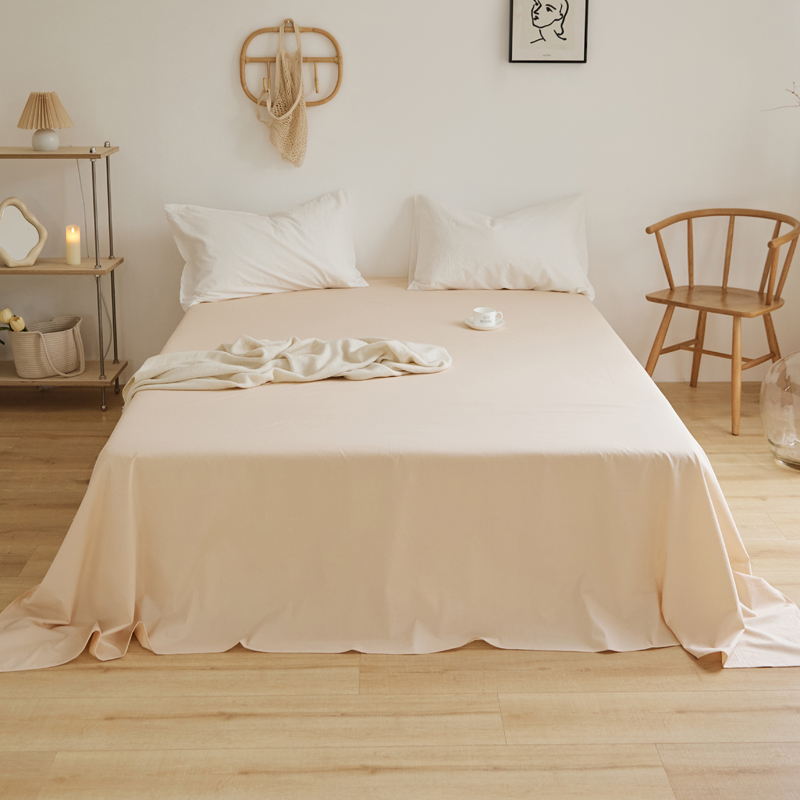樵纪 13870 230x245cm 40支全棉水洗棉床单 香槟色（单位：床）