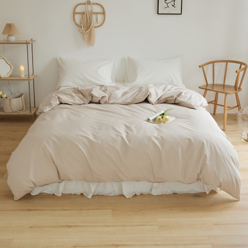 樵纪 13870 200x230cm 40支全棉水洗棉被套 裸色（单位：床）