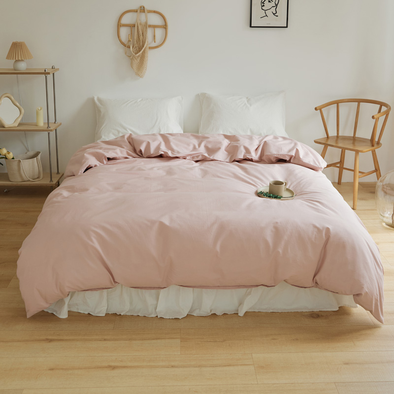 樵纪 13870 200x230cm 40支全棉水洗棉被套 粉色（单位：床）