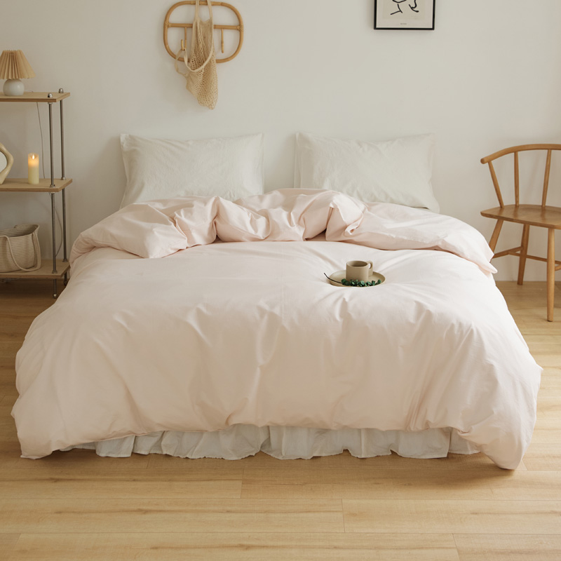 樵纪 13870 200x230cm 40支全棉水洗棉被套 粉色（单位：床）