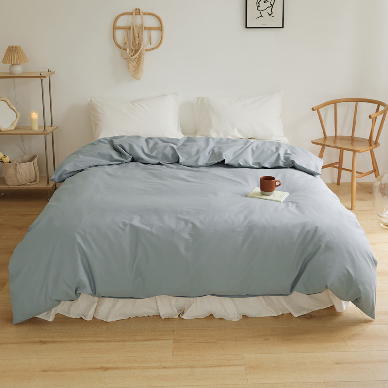 樵纪 13870 200x230cm 40支全棉水洗棉被套 蓝色（单位：床）