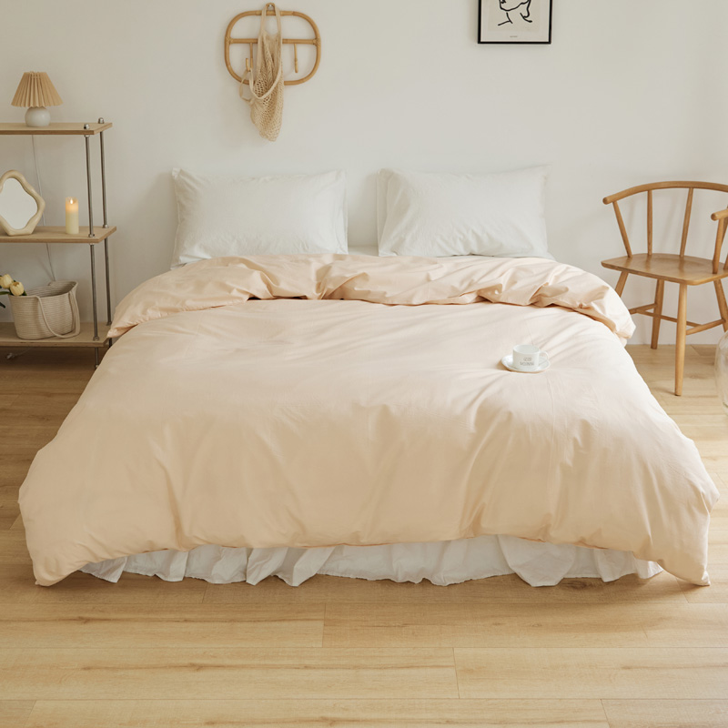 樵纪 13870 200x230cm 40支全棉水洗棉被套 香槟色（单位：床）