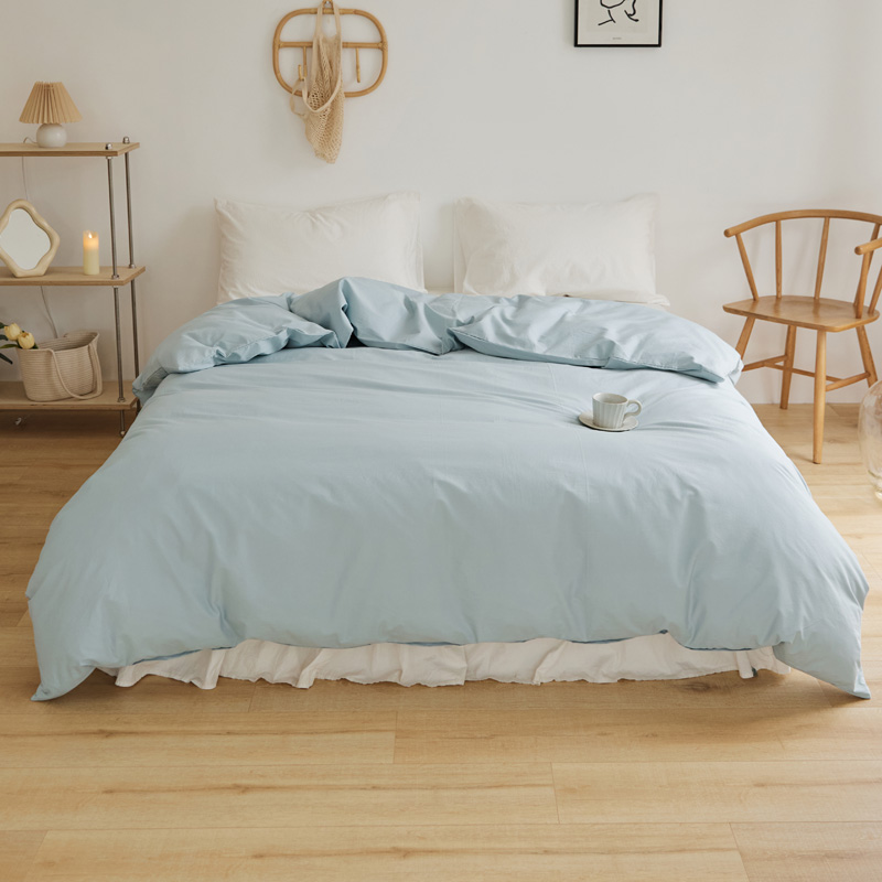 樵纪 13870 200x230cm 40支全棉水洗棉被套 蓝色（单位：床）