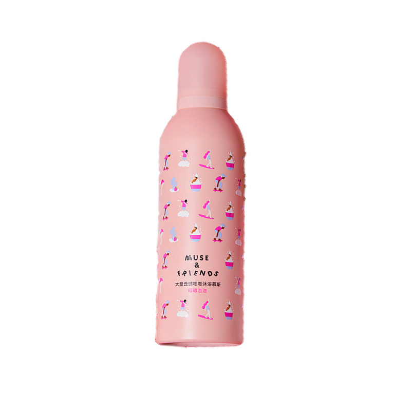 MUSE&FRIENDS 莓莓泡泡 300ml 嘭嘭沐浴慕斯 粉色（单位：瓶）