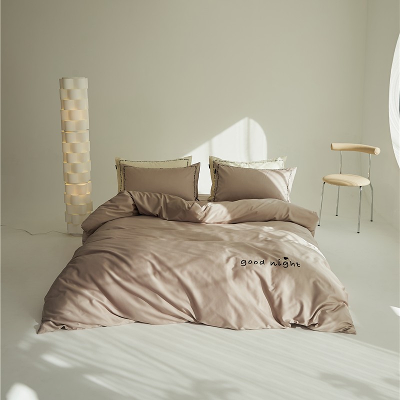 樵纪 晚安 200x30cm 全棉绣花晚安四件套 1.5/1.8米床单款 脏脏粉（单位：套）