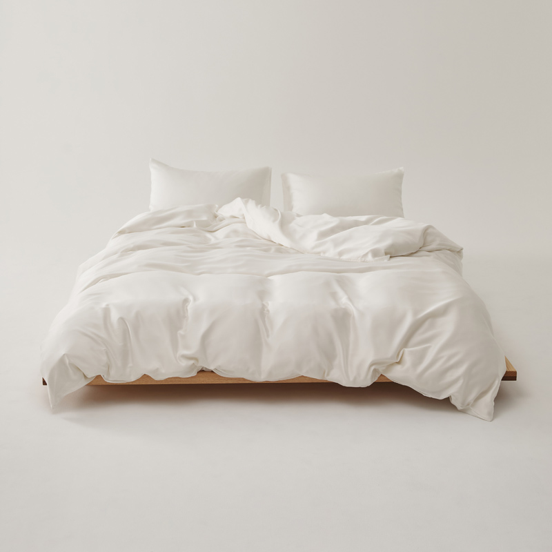 樵纪 可可西里系列 220x240cm 60支兰精天丝四件套 1.8/2.2米床单款 TS纯白（单位：套）