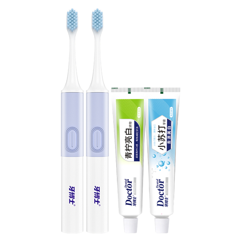 牙博士 电动牙刷 白白熊 2支+牙膏40g*2支 混色（单位：组）