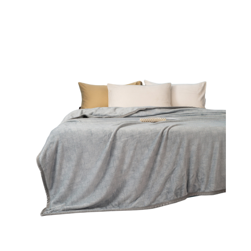 臻睡眠 LB-MT24-12 150*200 德国安睡宝宝绒毯 珍珠灰（单位：条）