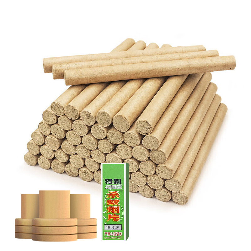 臻宛艾 艾条60支 含底座*3+灭蚊片*1 家商用 棕色（单位：套）