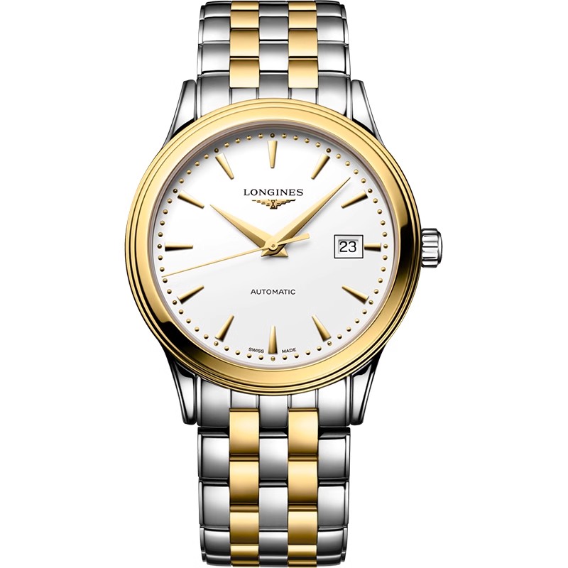 浪琴（LONGINES） L4.984.3.20.7 40.00 mm 军旗系列机械钢带男  白色（单位：块）