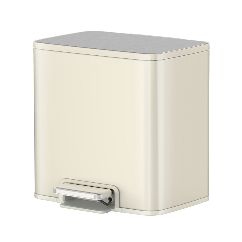 EKO 厨房垃圾桶家用大号 EK9161MP-VNS-11L 11L 奶油白（单位：个）