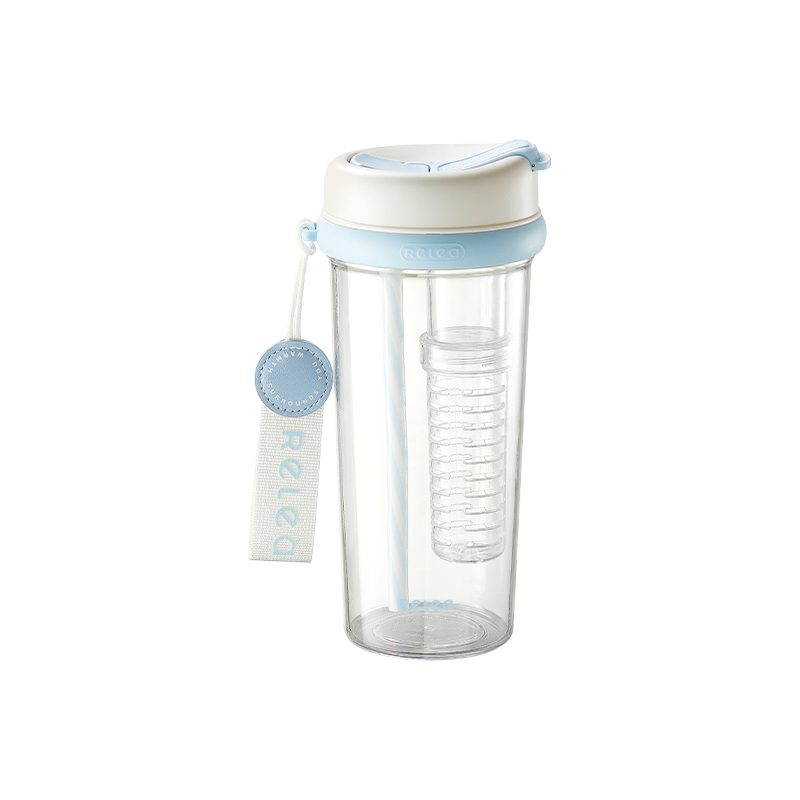 物生物（RELEA） JV012402-0620-LS00 620ML 轻旅吸管杯 风铃蓝（单位：个）